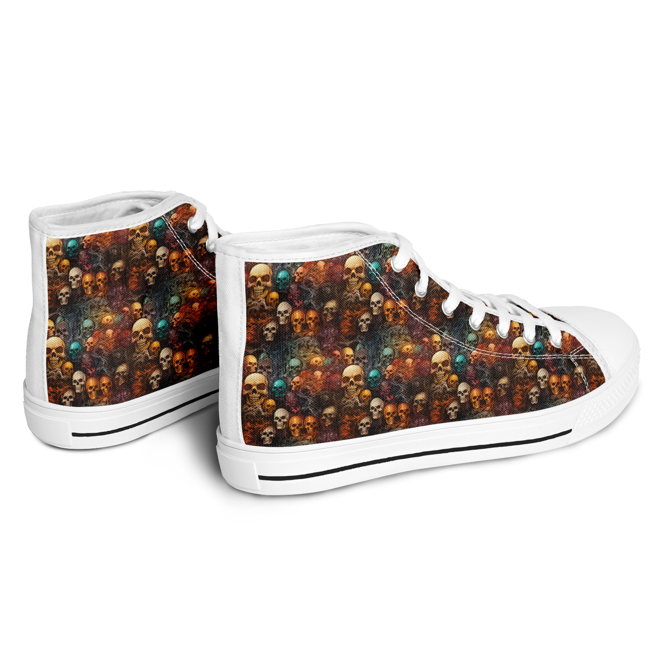 Chokefish™ Urban Peak Retro High Tops-Skulls-005