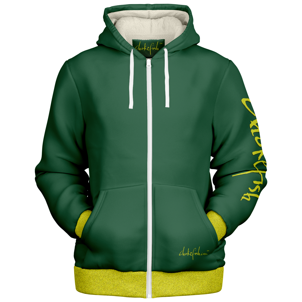 Chokefish™ Microfleece Zip-Up Hoodie Solid Colors-007