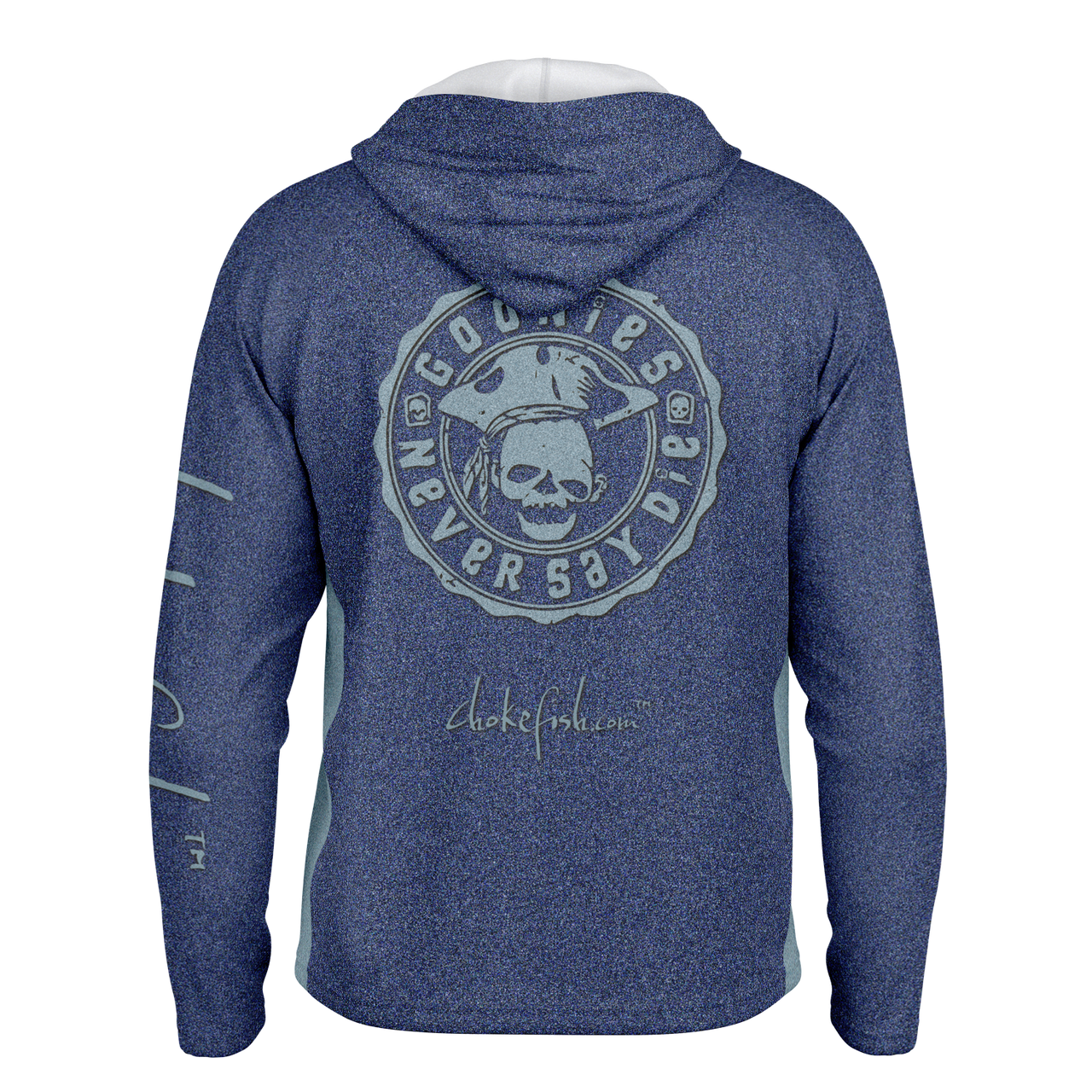 Chokefish™ Long Sleeve Every Day All Weather Hooded2 "Goonies Never Say Die" Shirt Men's - SLE