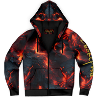 Chokefish™ Microfleece Zip-Up Hoodie Volcano-003B
