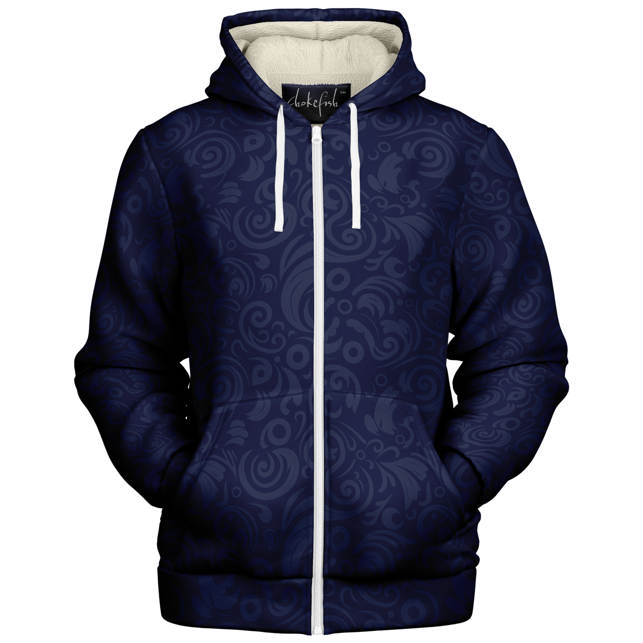 Chokefish™ Microfleece Zip-Up Hoodie Maori-009