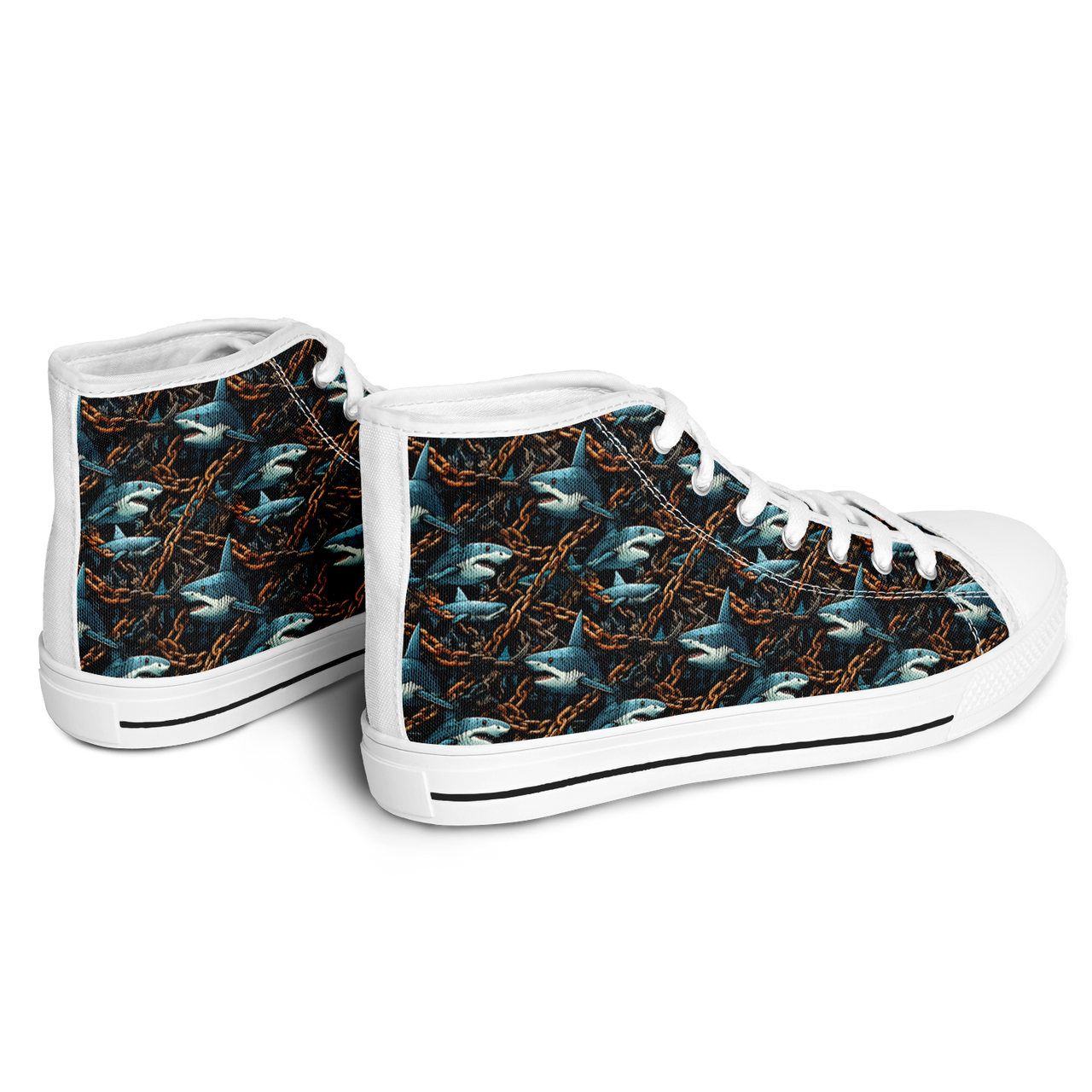 Chokefish™ Urban Peak Retro High Tops-Marine-009