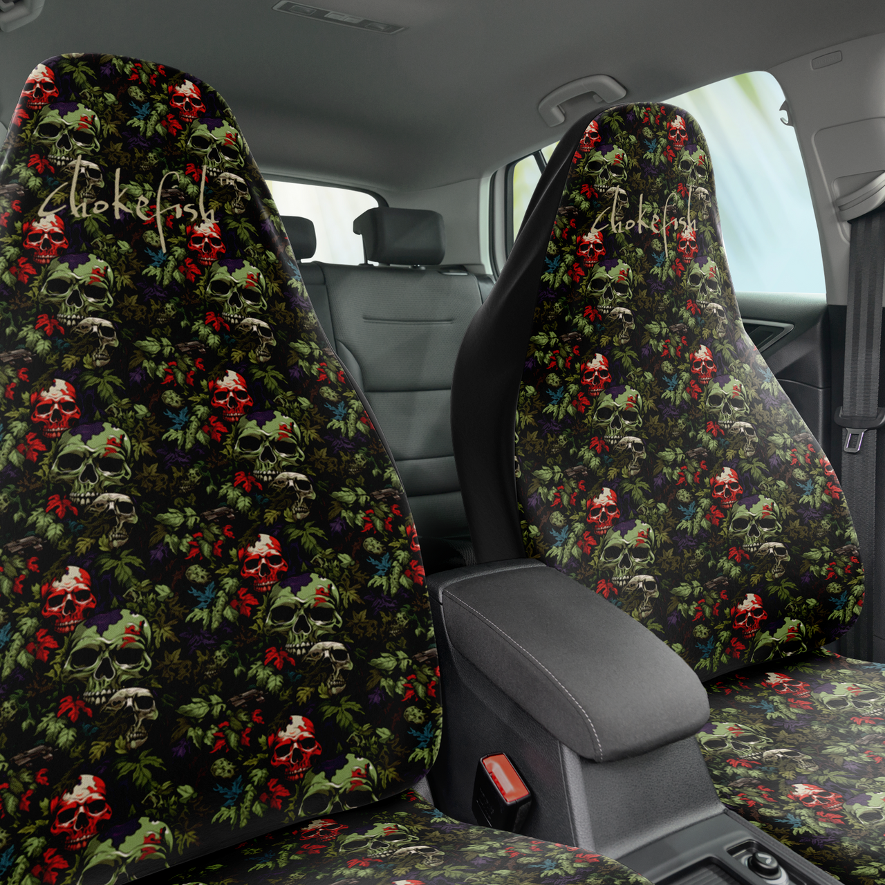 Chokefish™ Skulls Seat Covers Unisex-024