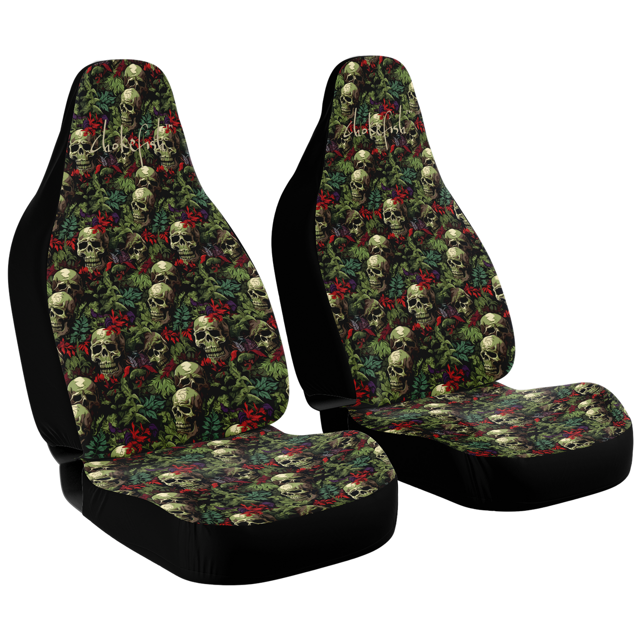 Chokefish™ Skulls Seat Covers Unisex-022