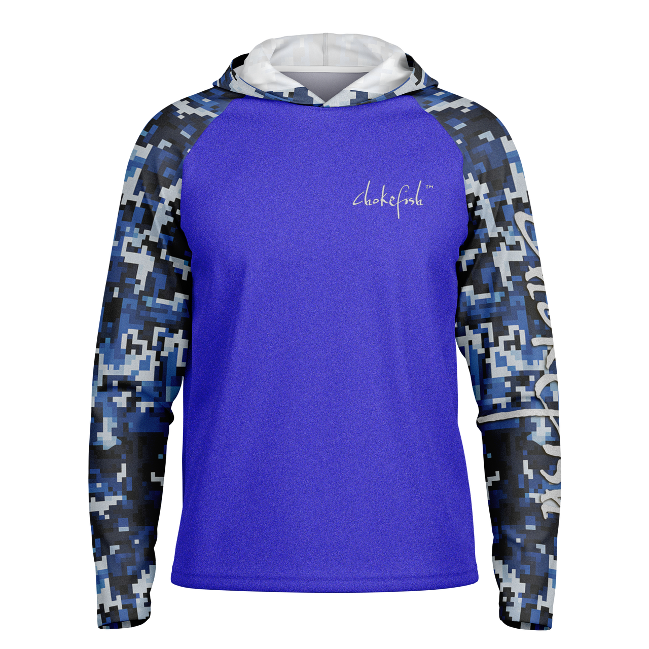 Chokefish™ Long Sleeve Every Day All Weather Hooded Shirt Men's-Motocross-002