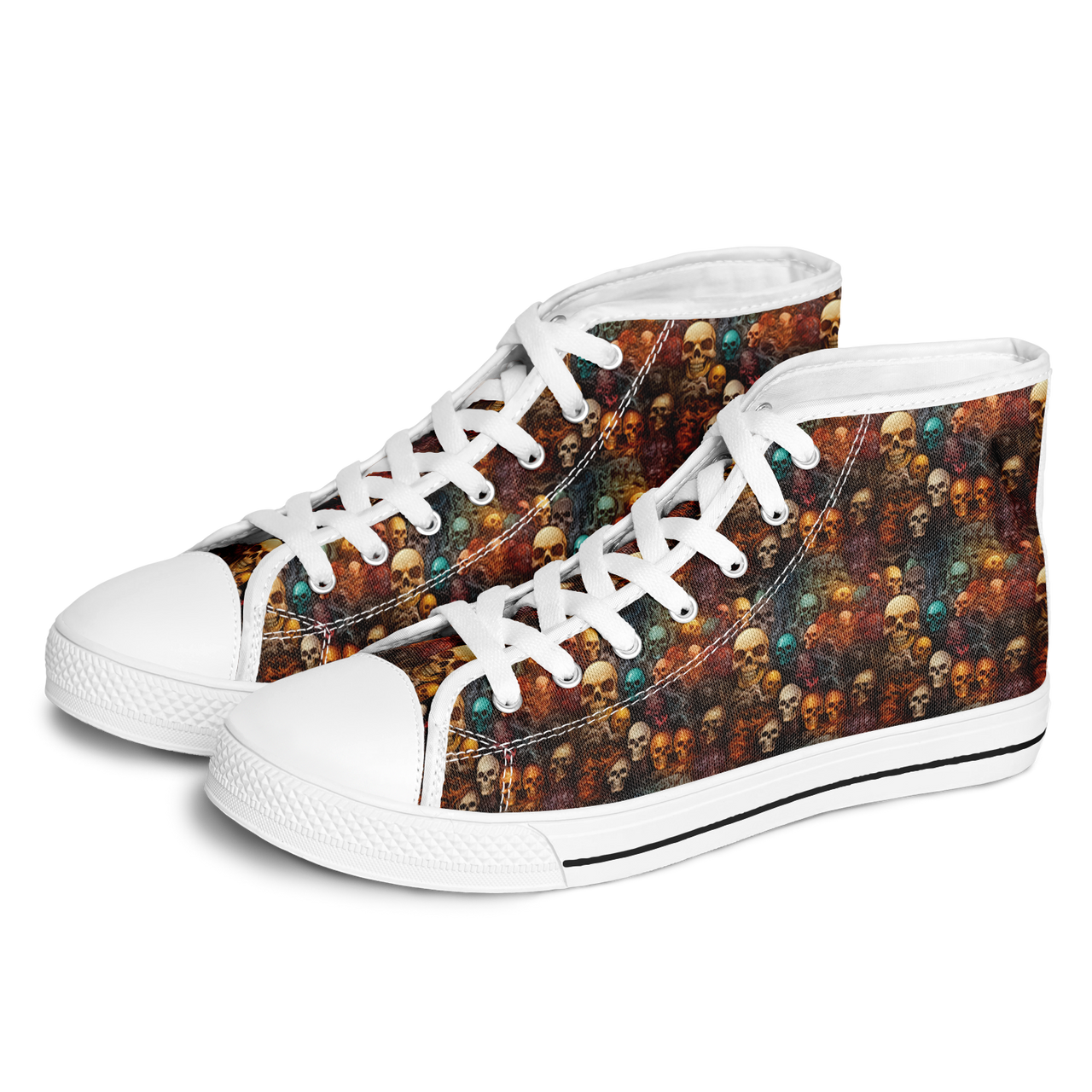 Chokefish™ Urban Peak Retro High Tops-Skulls-005