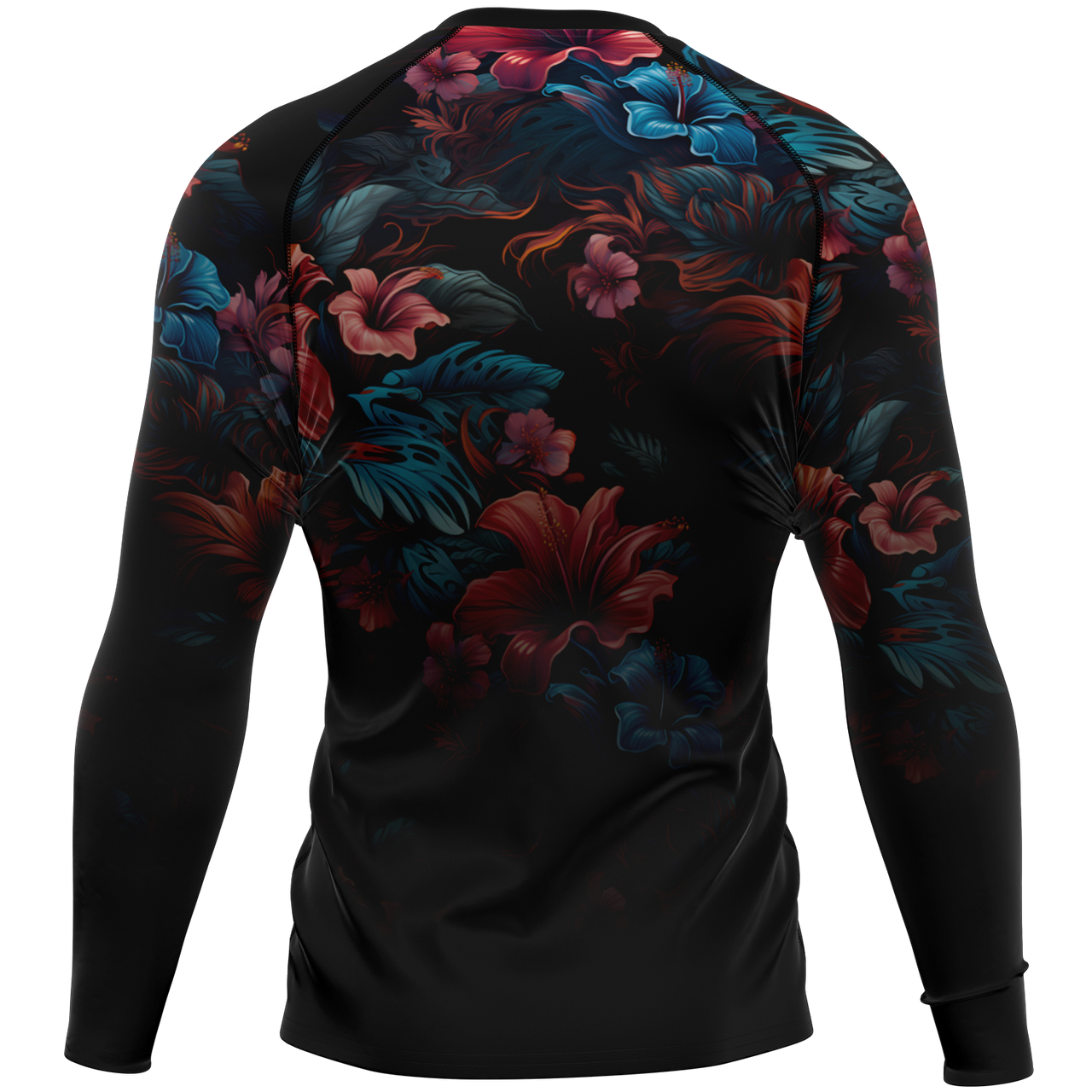 Chokefish™ Long Sleeve Rashguard Floral Men's Shirt-004