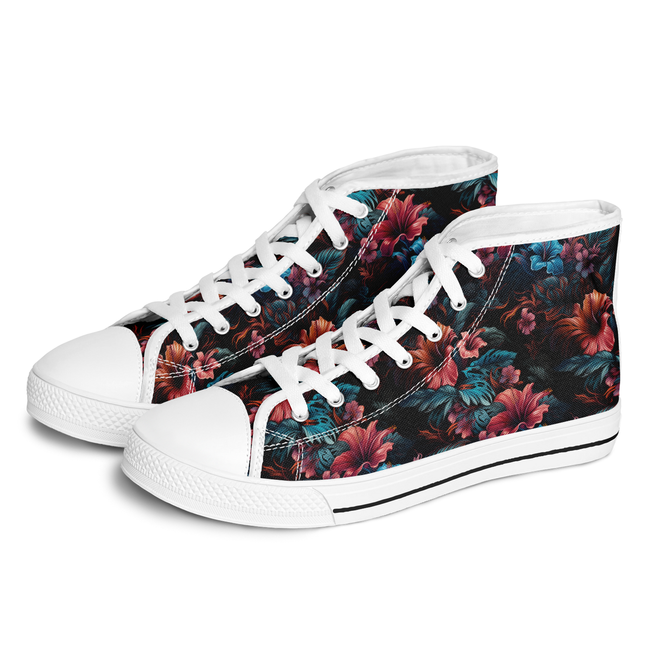 Chokefish™ Urban Peak Retro High Tops-Floral-006