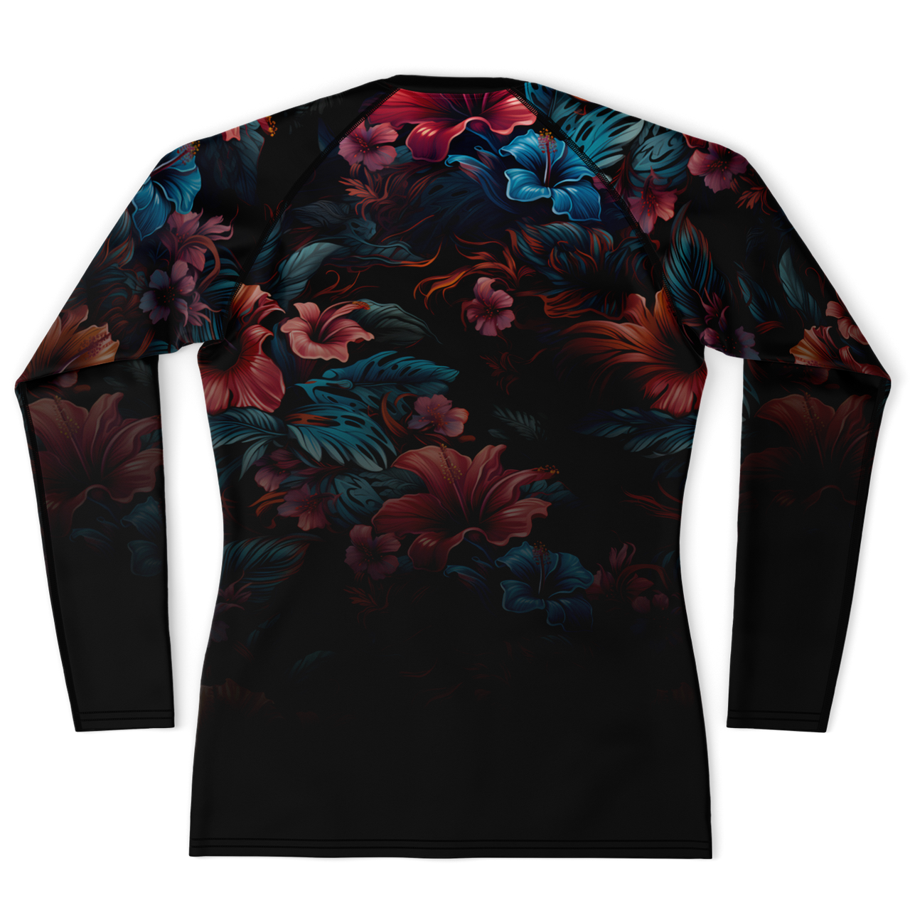 Chokefish™ Long Sleeve Rashguard Floral Men's Shirt-004