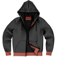Chokefish™ Microfleece Zip-Up Hoodie Skulls-004B