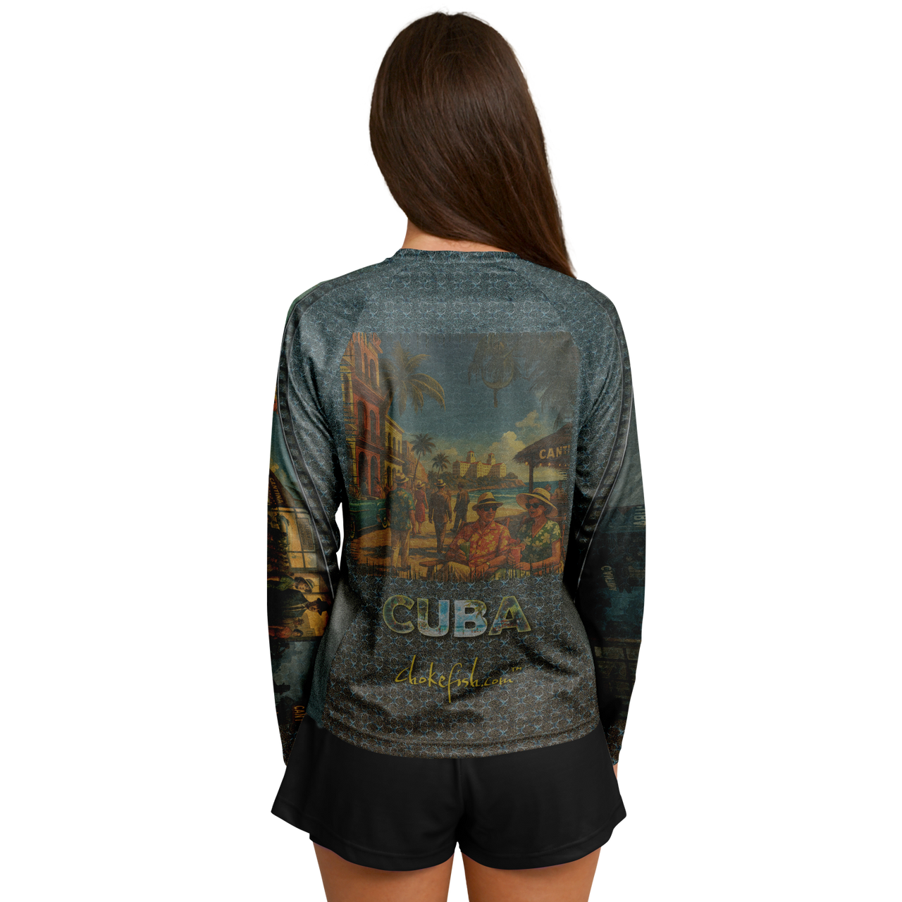Chokefish™ Long Sleeve Every Day All Weather Shirt Women's Story of Cuba - SLE