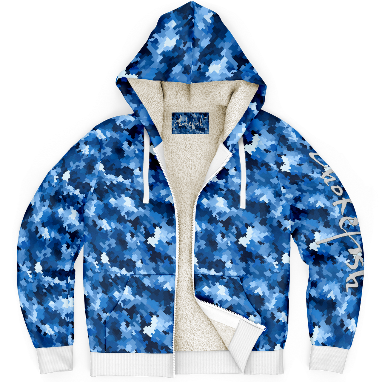 Chokefish™ Microfleece Zip-Up Hoodie Camouflage-021