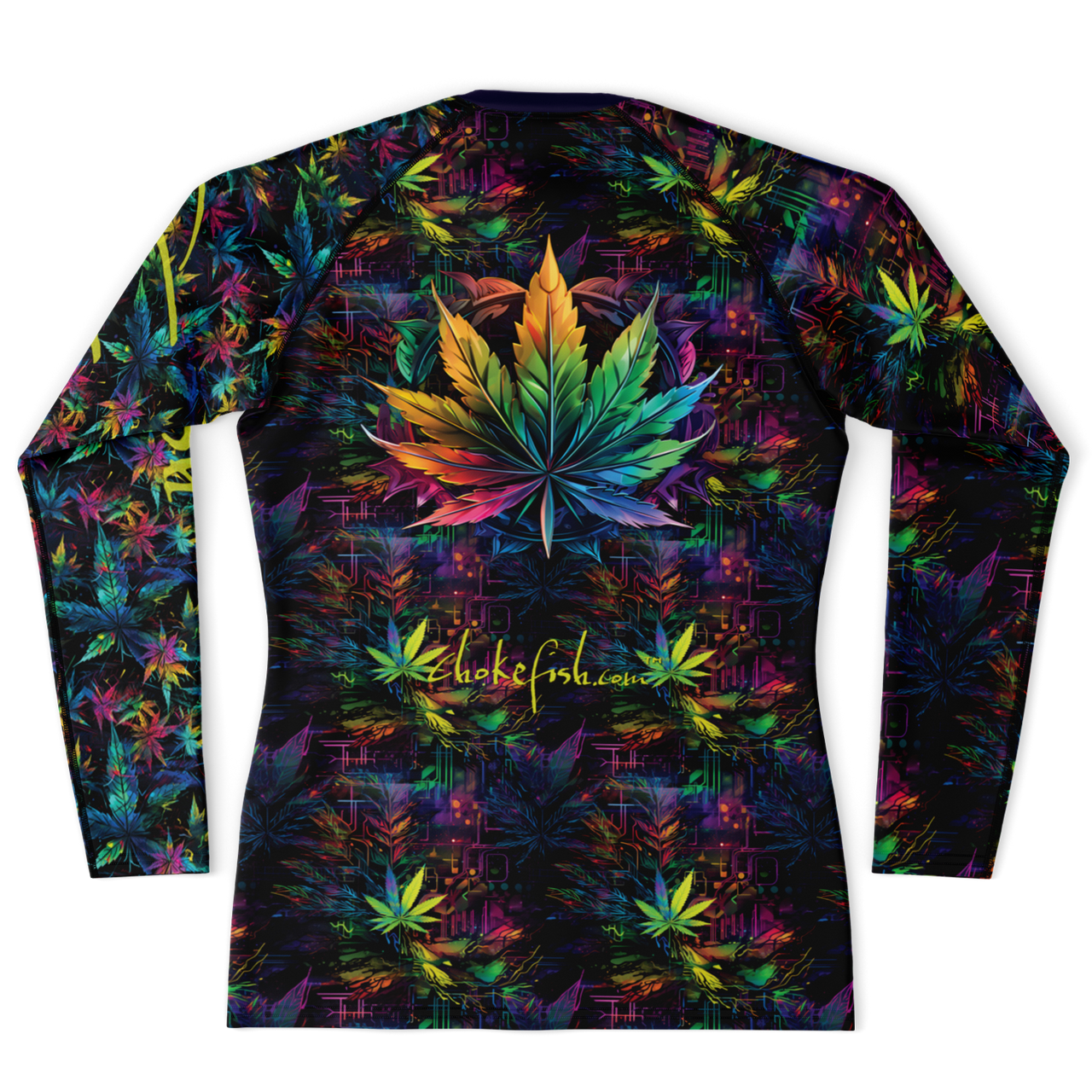 Chokefish™ Long Sleeve Rashguard Cannabis Men's Shirt-015-Special Edition