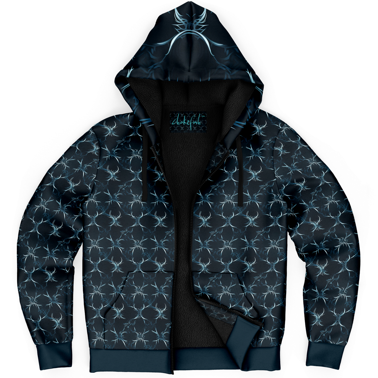 Chokefish™ Microfleece Zip-Up Hoodie Sun&Saltwater-003SEB