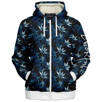 Chokefish™ Microfleece Zip-Up Hoodie Cannabis-008