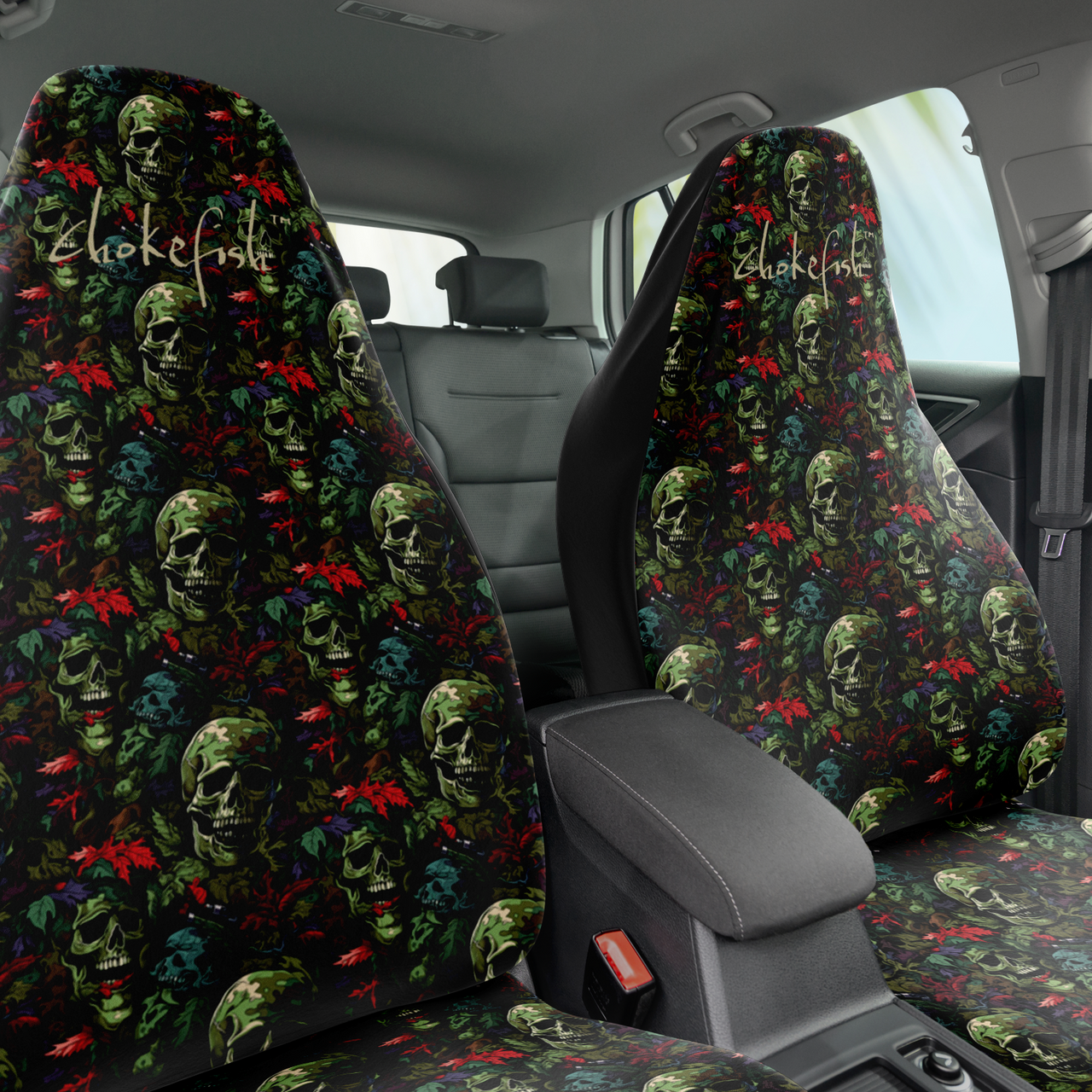 Chokefish™ Skulls Seat Covers Unisex-023