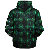 Chokefish™ Microfleece Zip-Up Hoodie Cannabis-002-2