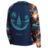 Chokefish™ Long Sleeve Every Day All Weather Trees&Boats Shirt Men's-002 - SLE