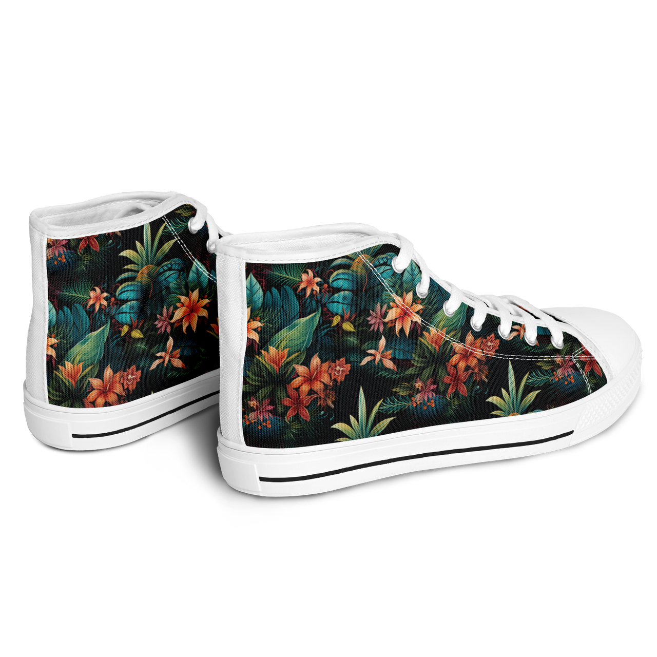Chokefish™ Urban Peak Retro High Tops-Floral-007