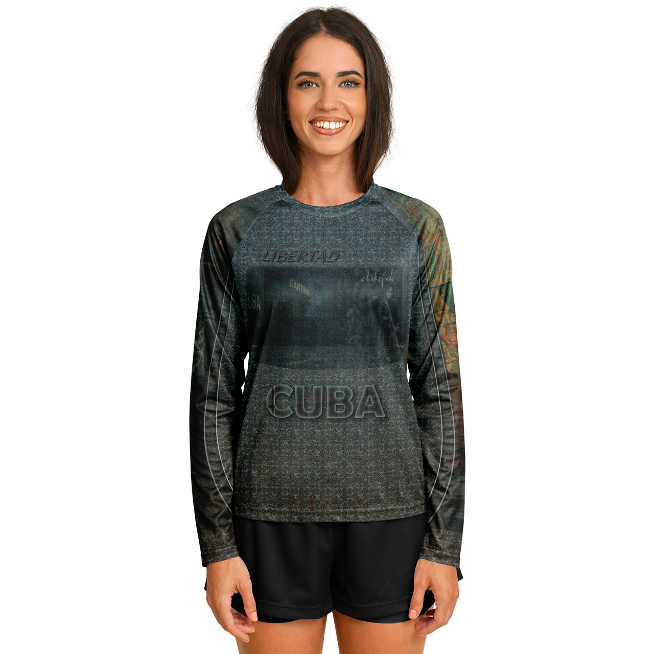 Chokefish™ Long Sleeve Every Day All Weather Shirt Women's Story of Cuba - SLE