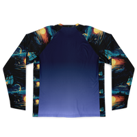 Chokefish™ Long Sleeve Every Day All Weather Trees&Boats Shirt Men's-016