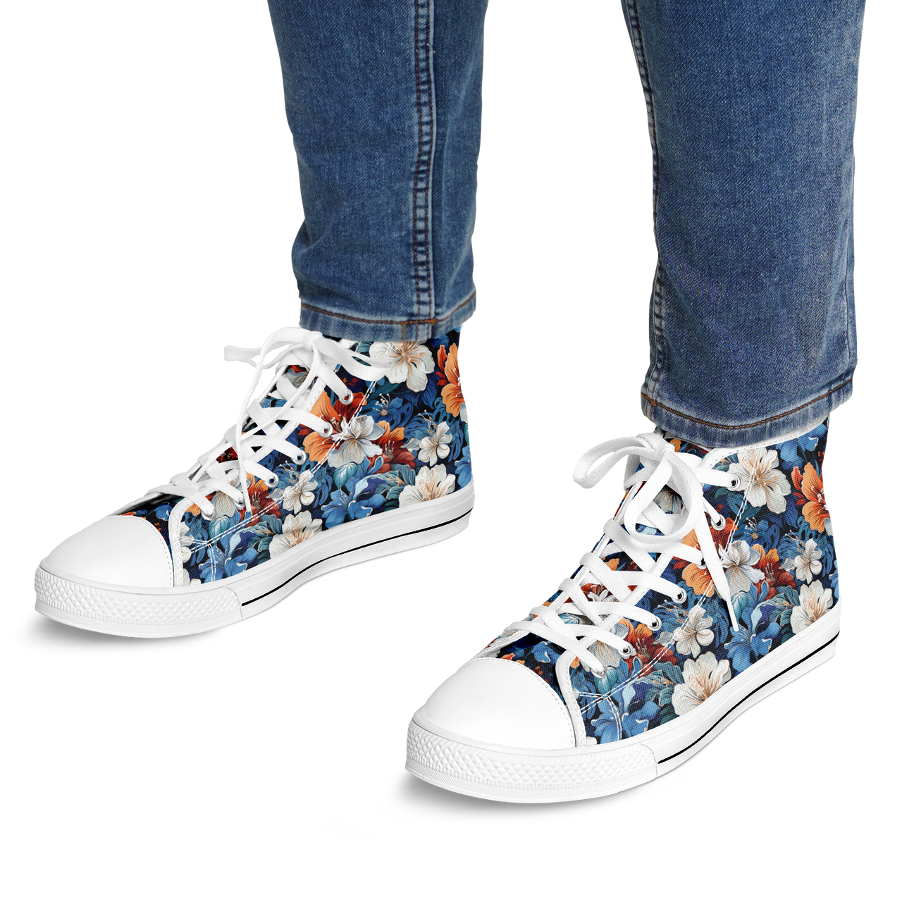 Chokefish™ Urban Peak Retro High Tops-Floral-005