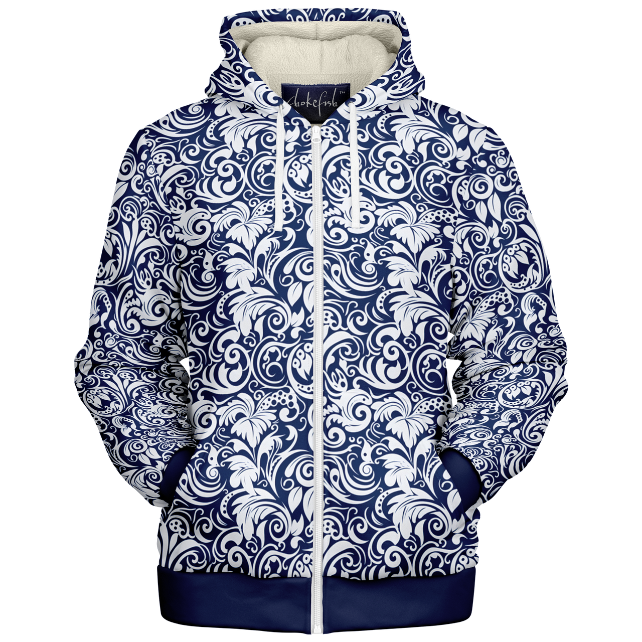 Chokefish™ Microfleece Zip-Up Hoodie Maori-005-2