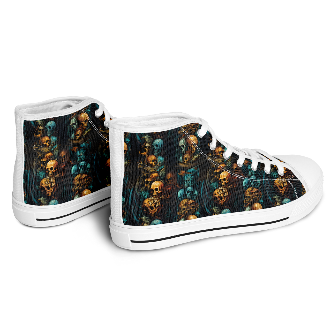 Chokefish™ Urban Peak Retro High Tops-Skulls-003