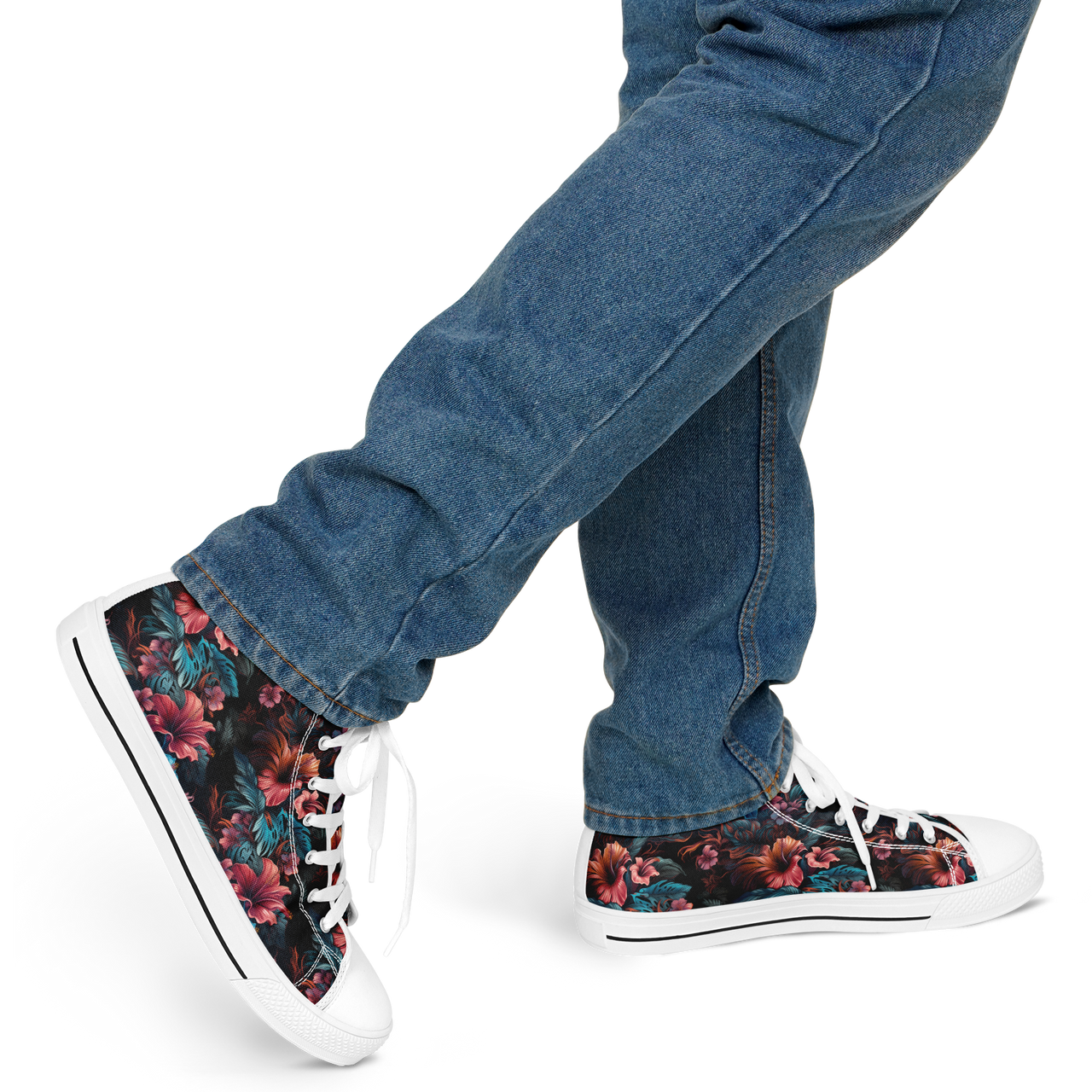 Chokefish™ Urban Peak Retro High Tops-Floral-006