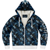 Chokefish™ Microfleece Zip-Up Hoodie Cannabis-008