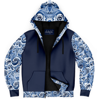 Chokefish™ Microfleece Zip-Up Hoodie Maori-002B