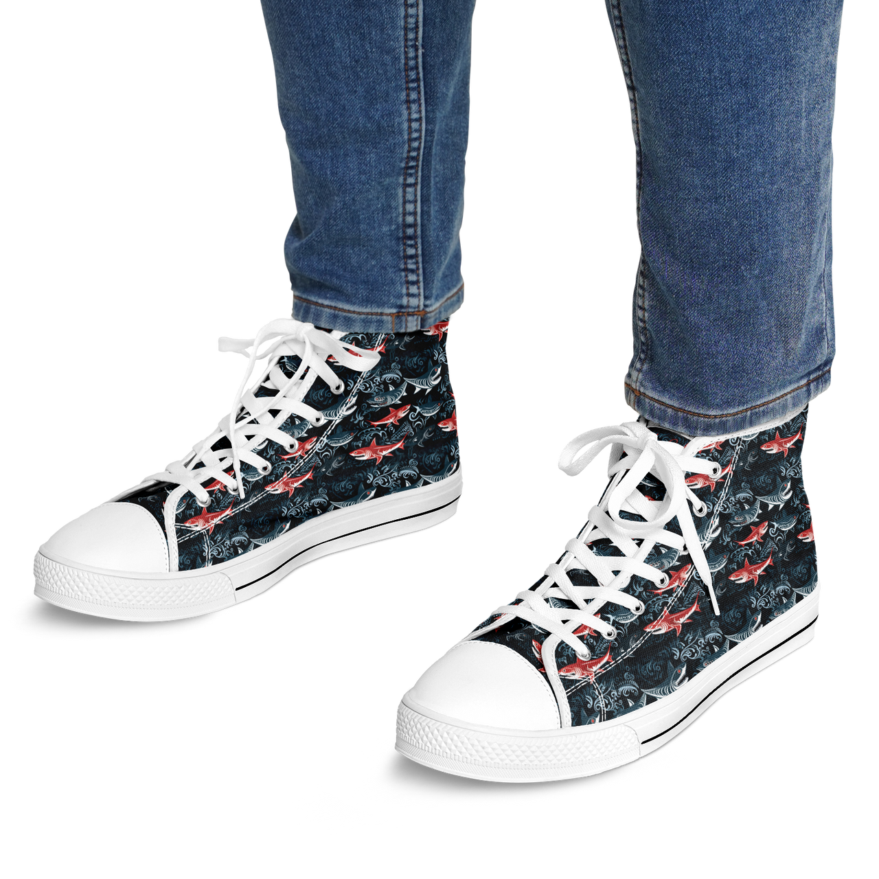 Chokefish™ Urban Peak Retro High Tops-Marine-002