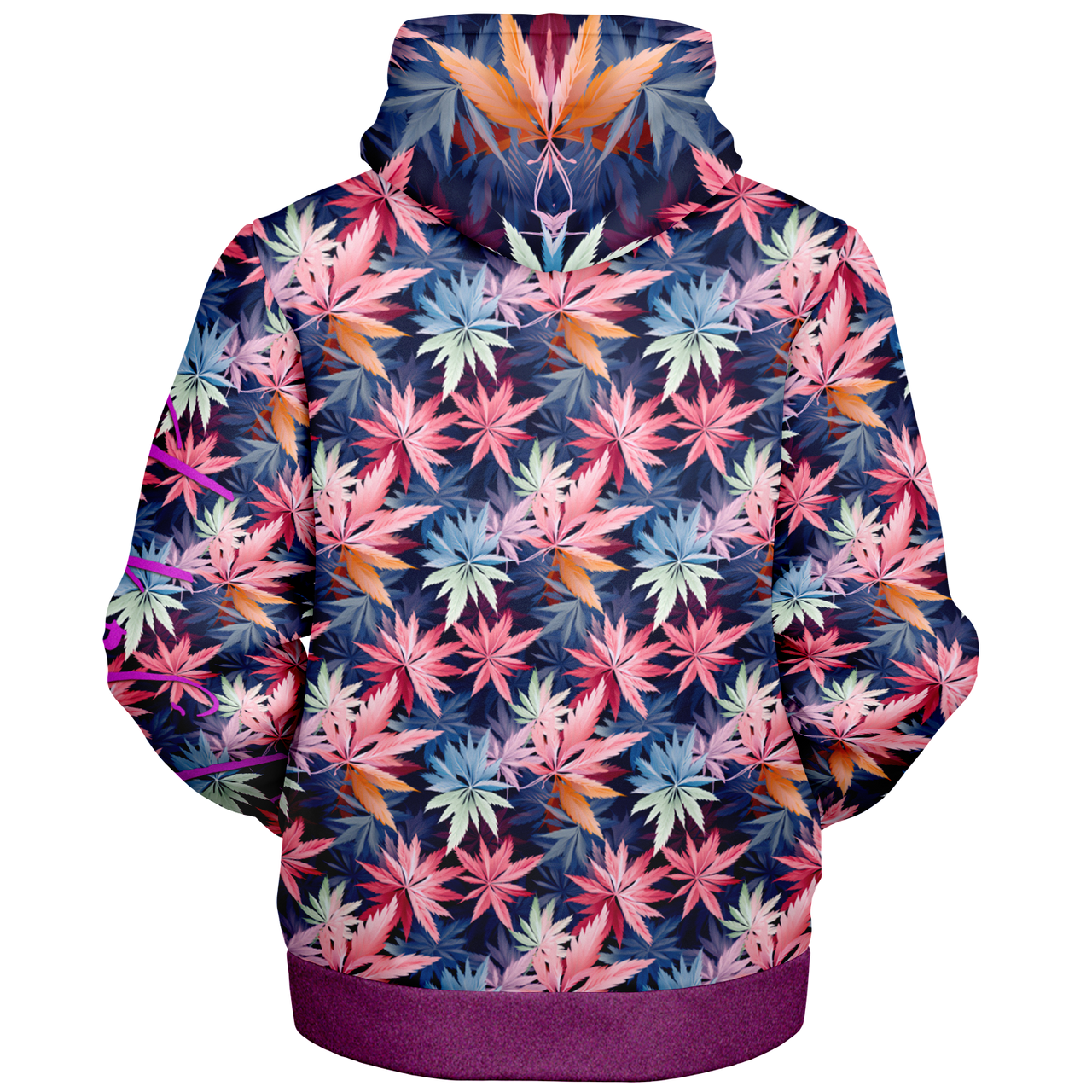 Chokefish™ Microfleece Zip-Up Hoodie Cannabis-006B