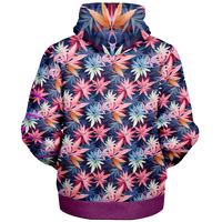 Chokefish™ Microfleece Zip-Up Hoodie Cannabis-006B
