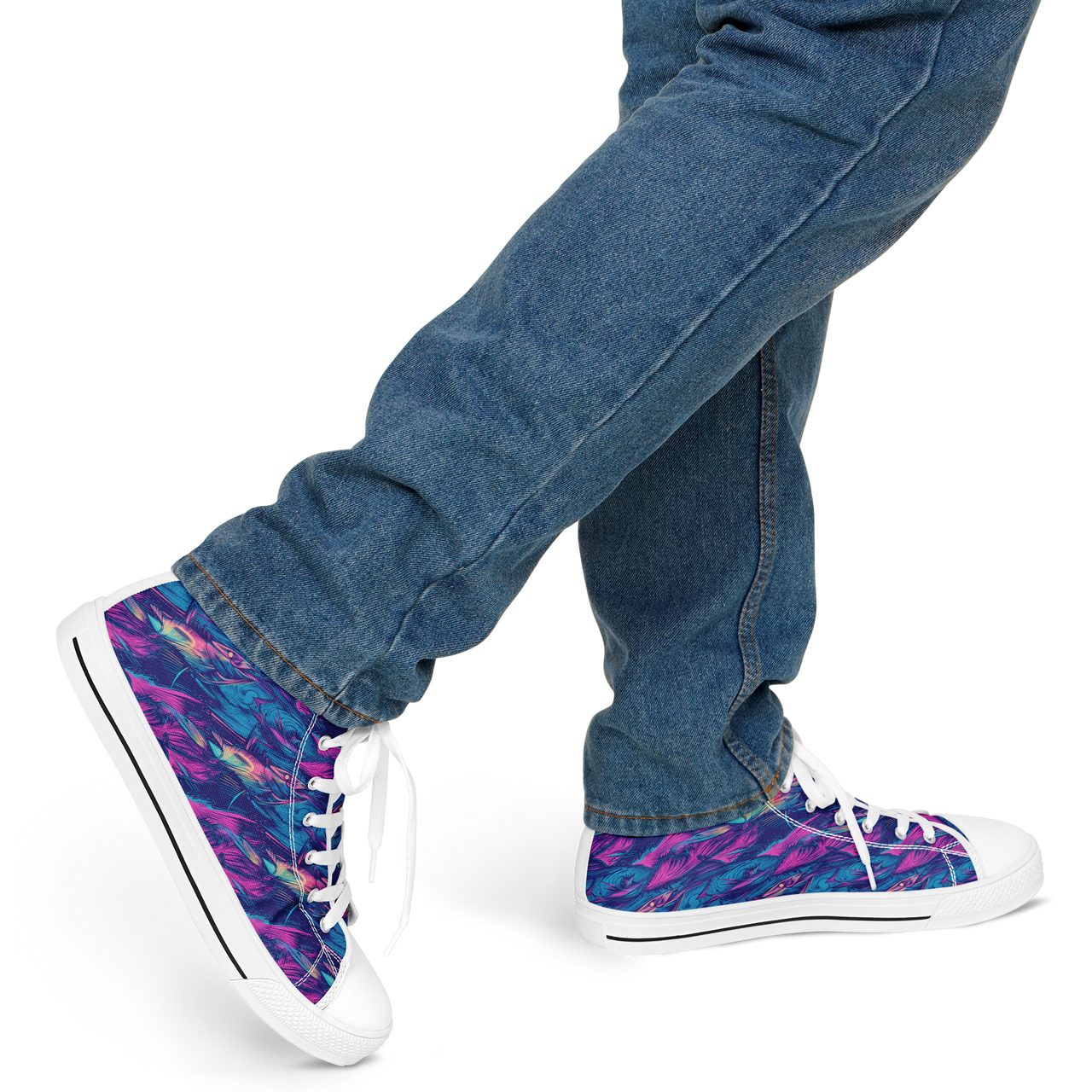 Chokefish™ Urban Peak Retro High Tops-Marine-007