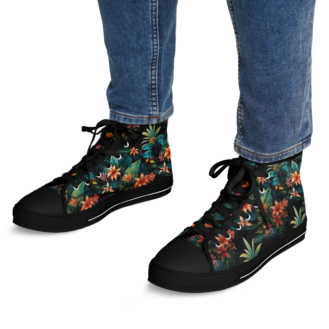 Chokefish™ Urban Peak Retro High Tops-Floral-007-2