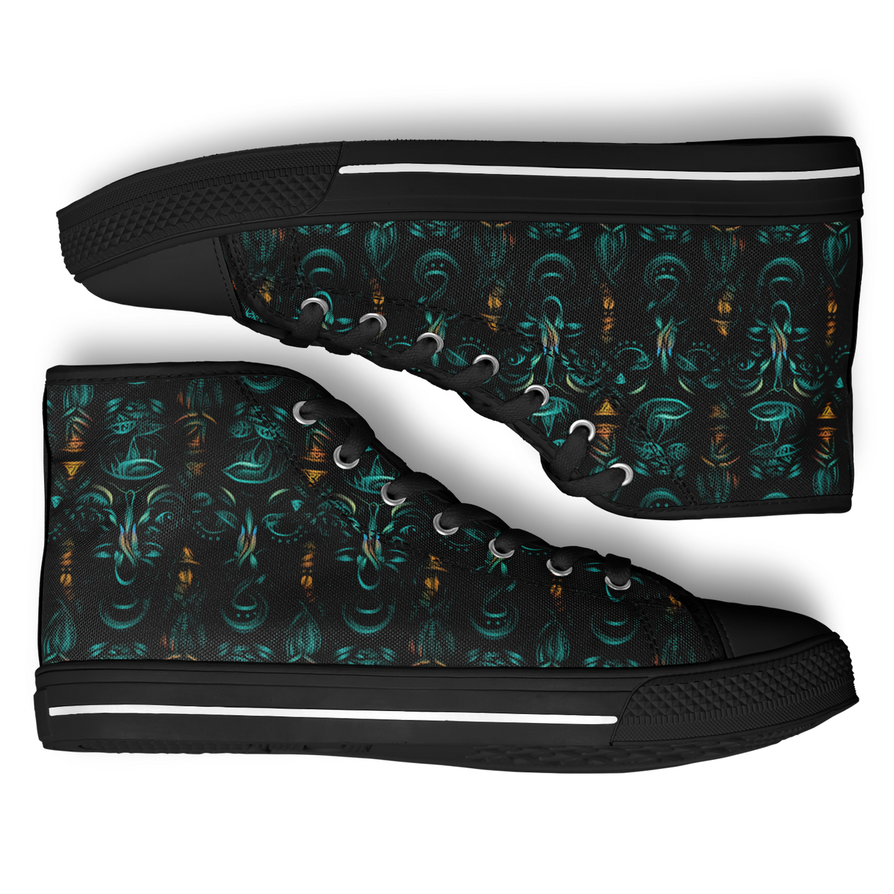 Chokefish™ Urban Peak Retro High Tops-Totems-001-2