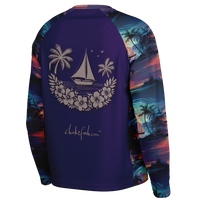 Chokefish™ Long Sleeve Every Day All Weather Trees&Boats Shirt Men's-004 - SLE
