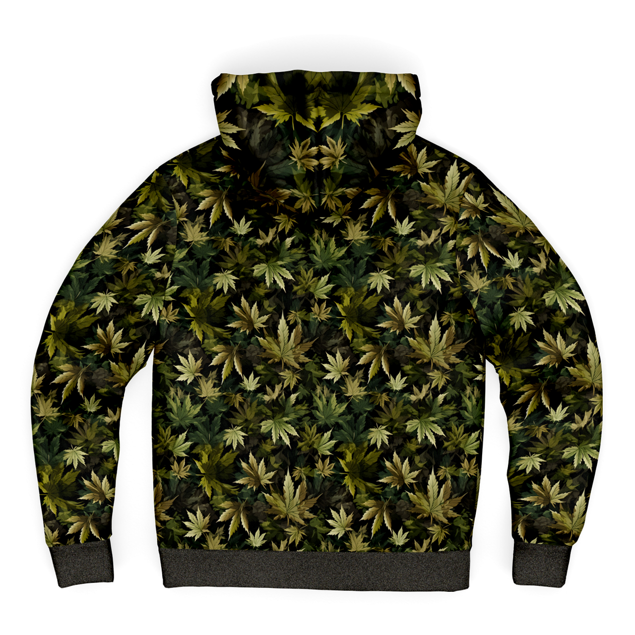 Chokefish™ Microfleece Zip-Up Hoodie Cannabis-009