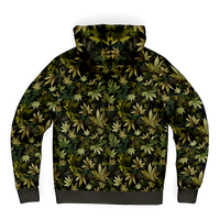 Chokefish™ Microfleece Zip-Up Hoodie Cannabis-009