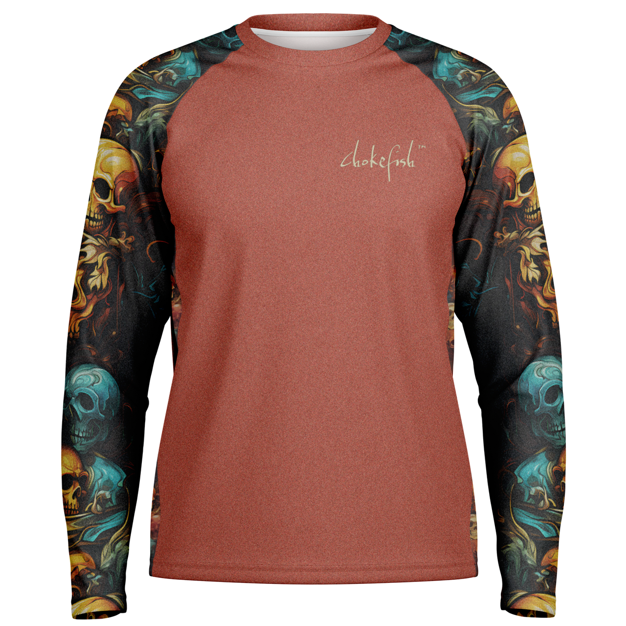 Chokefish™ Long Sleeve Every Day All Weather Skulls Shirt Men's-002 - SLE