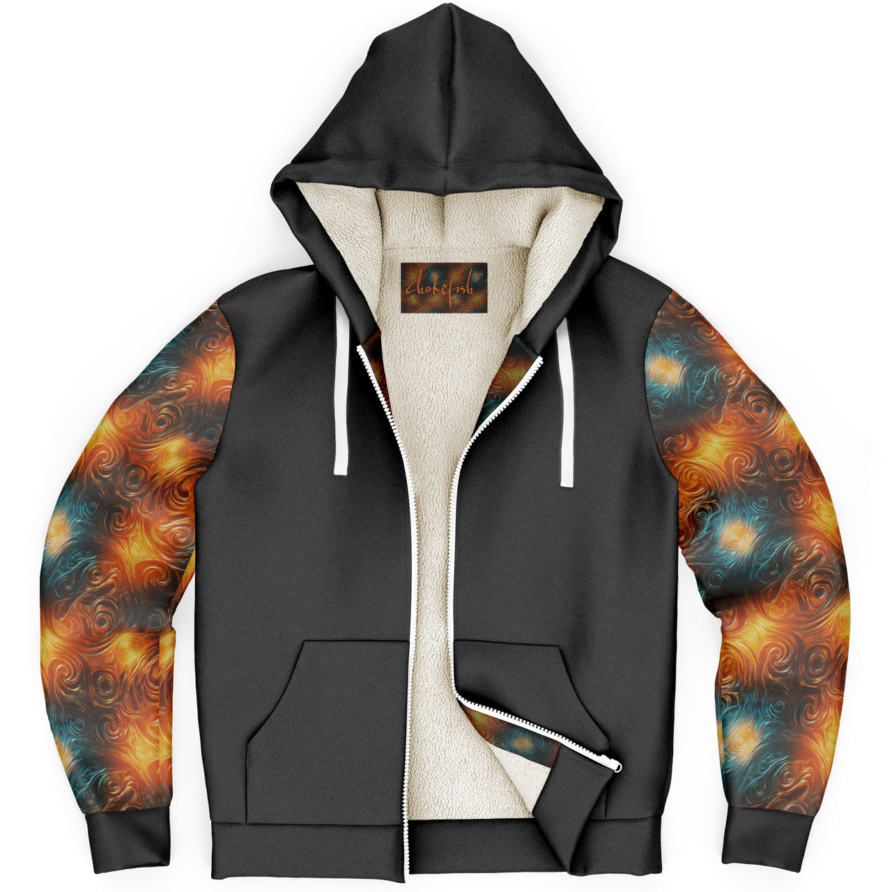Chokefish™ Microfleece Zip-Up Hoodie Sun&Saltwater-004SE