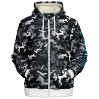 Chokefish™ Microfleece Zip-Up Hoodie Camouflage-001