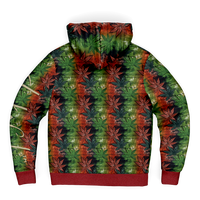 Chokefish™ Microfleece Zip-Up Hoodie Cannabis-005B