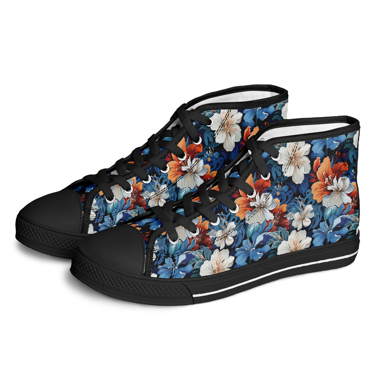 Chokefish™ Urban Peak Retro High Tops-Floral-005-2