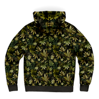 Chokefish™ Microfleece Zip-Up Hoodie Cannabis-009B