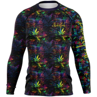 Chokefish™ Long Sleeve Rashguard Cannabis Men's Shirt-015