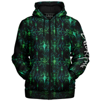 Chokefish™ Microfleece Zip-Up Hoodie Cannabis-002B