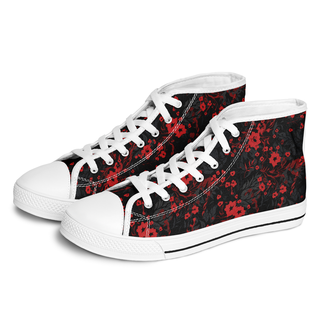 Chokefish™ Urban Peak Retro High Tops-Floral-003
