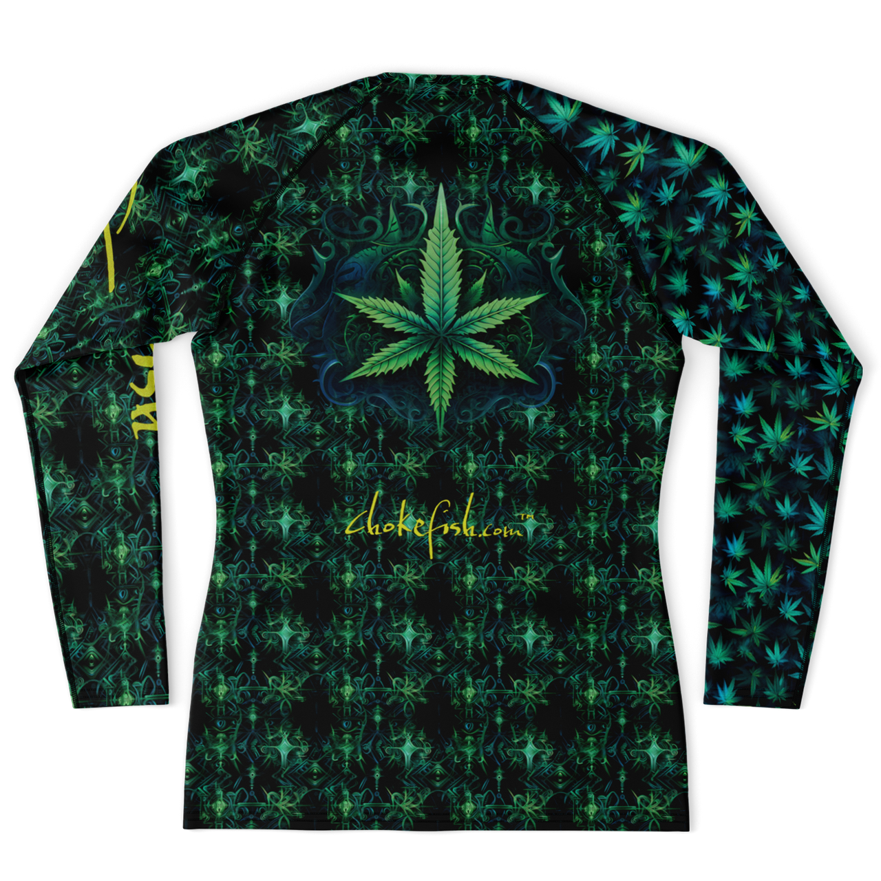 Chokefish™ Long Sleeve Rashguard Cannabis Men's Shirt-013-Special Edition